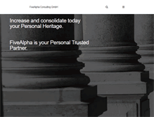 Tablet Screenshot of fivealpha.com